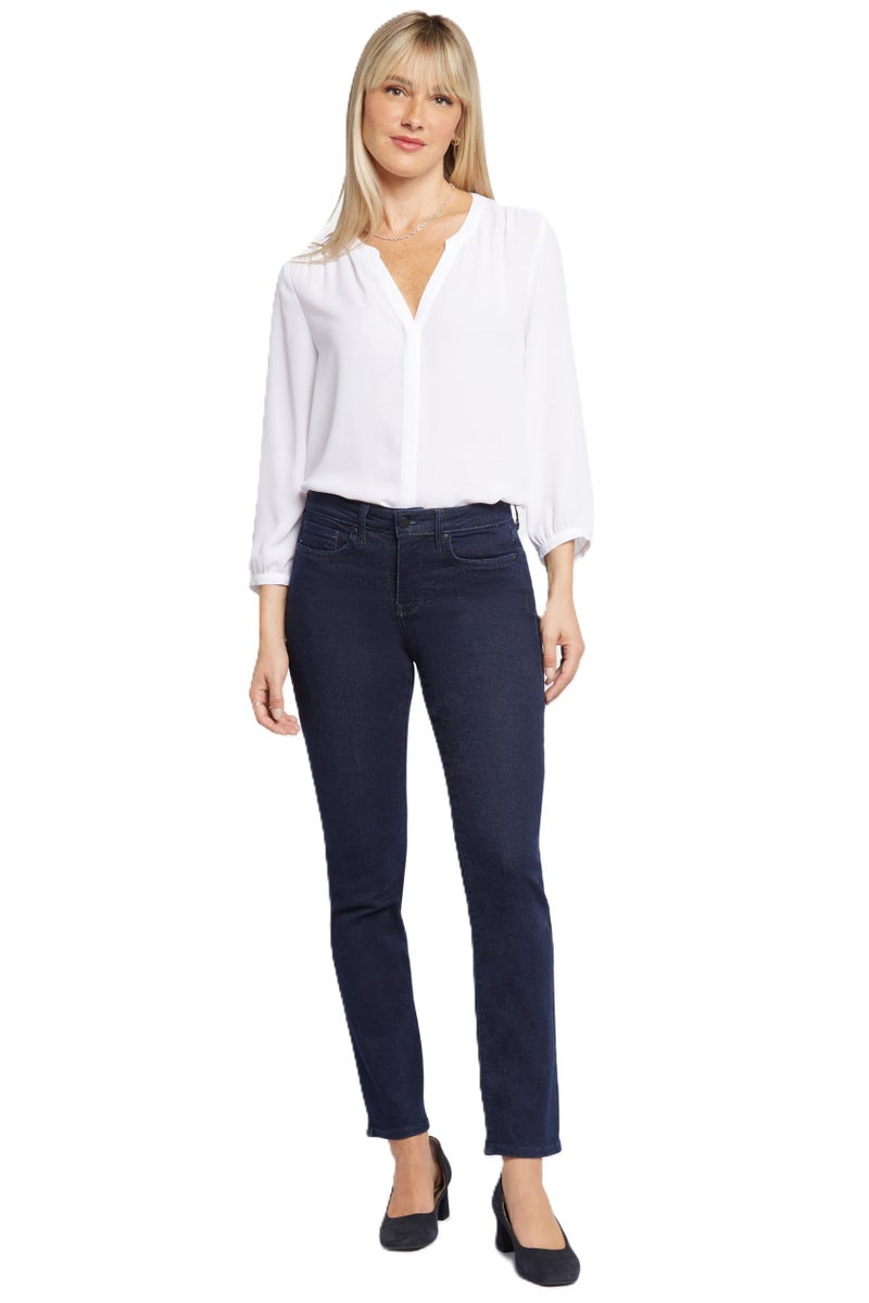 NYDJ Women's Petite Petite Size Sheri Slim Jean, Rinse, 8P - Image 1